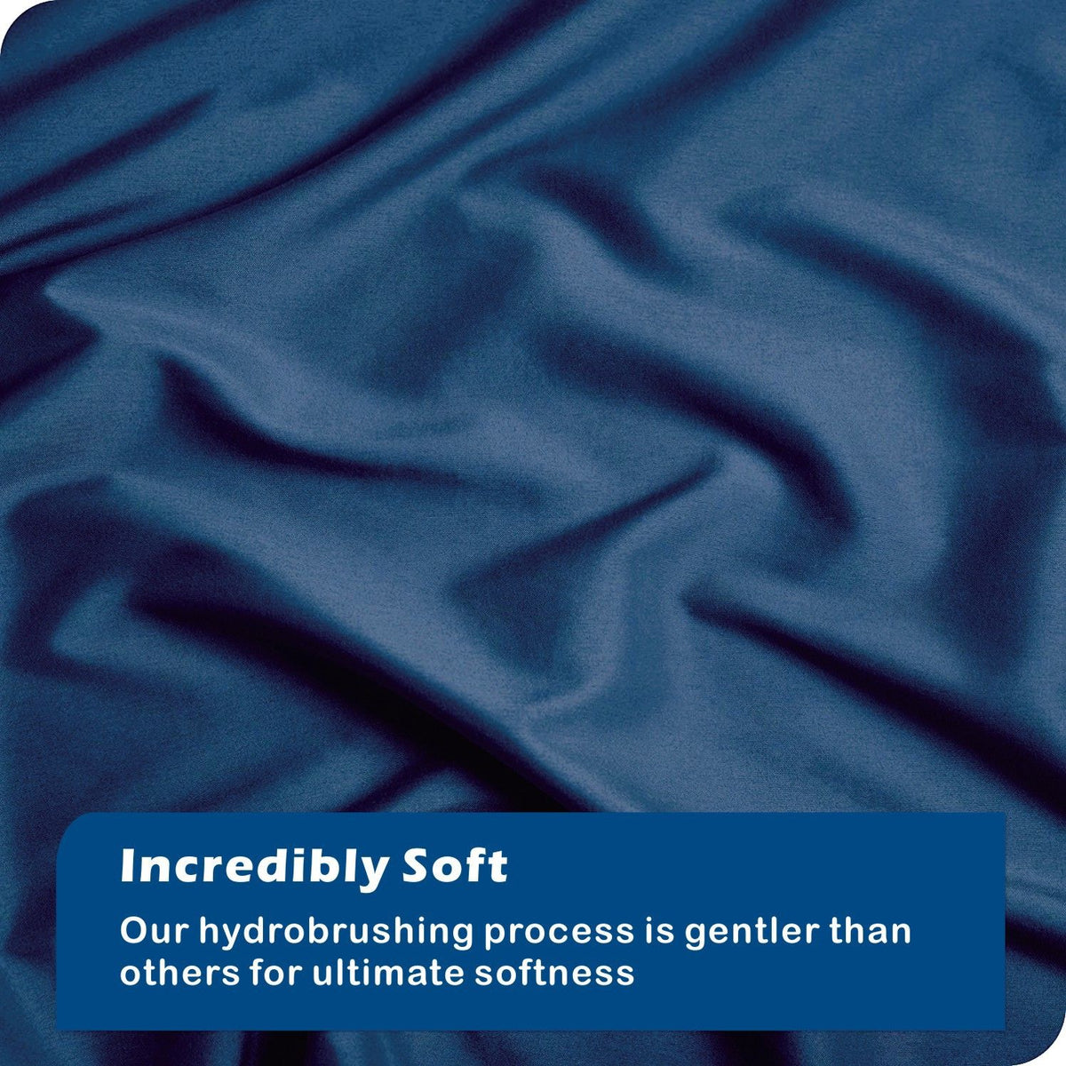2 Piece Hotel Soft Microfiber Quilt Cover Set-2000TC Duvet/Donna Cover Set & Pillowcases -1 Quilt Cover Zipper Closure & 1 x Pillowcases-Breathable Bedding - Wrinkle, Fade, Stain Resistant(Navy,Single)