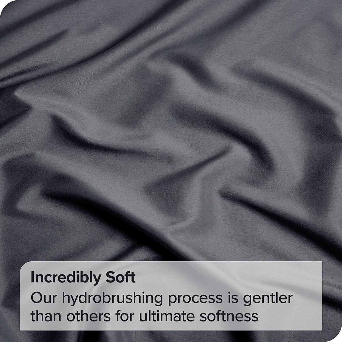 3 Piece Bed Sheet Set- Bedding Sheets & Pillowcases -Breathable Bedding - Wrinkle, Fade, Stain Resistant-Deep Pocket Flat Fitted Bed Sheet Set(Dark gray,Single)