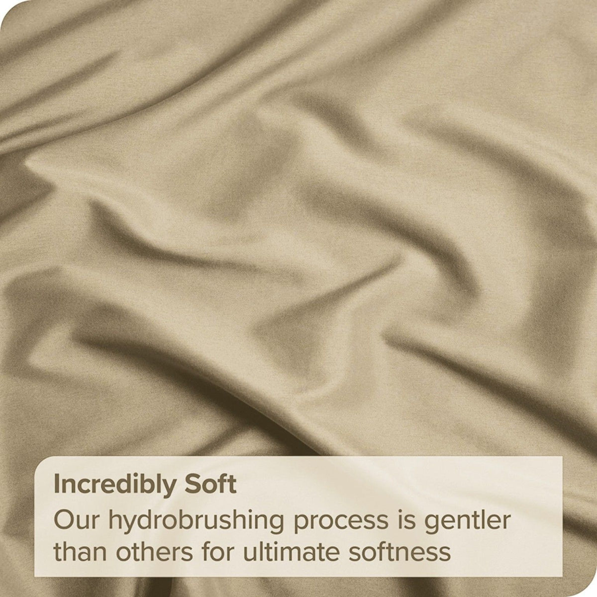 3 Piece Bed Sheet Set- Bedding Sheets & Pillowcases -Breathable Bedding - Wrinkle, Fade, Stain Resistant-Deep Pocket Flat Fitted Bed Sheet Set(Camel Beige,Single)