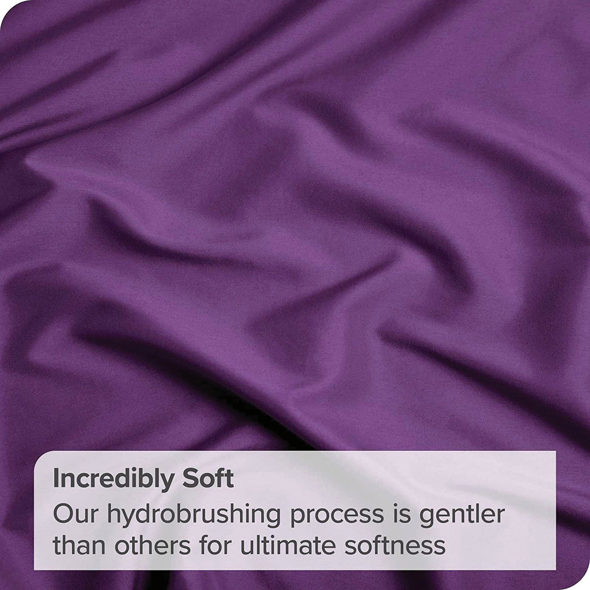 3 Piece Bed Sheet Set- Bedding Sheets & Pillowcases -Breathable Bedding - Wrinkle, Fade, Stain Resistant-Deep Pocket Flat Fitted Bed Sheet Set(Purple,Single)