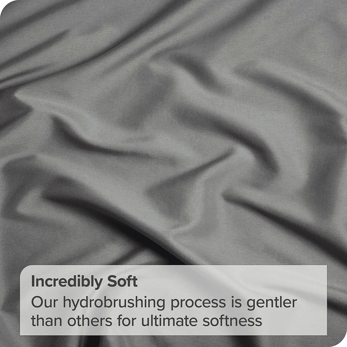 4 Piece Bed Sheet Set- Bedding Sheets & Pillowcases -Breathable Bedding - Wrinkle, Fade, Stain Resistant-Deep Pocket Flat Fitted Bed Sheet Set(Grey,Super King)
