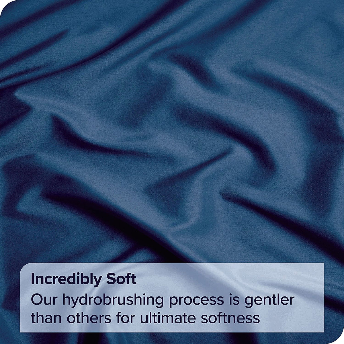 4 Piece Bed Sheet Set- Bedding Sheets & Pillowcases -Breathable Bedding - Wrinkle, Fade, Stain Resistant-Deep Pocket Flat Fitted Bed Sheet Set(Navy,Super King)