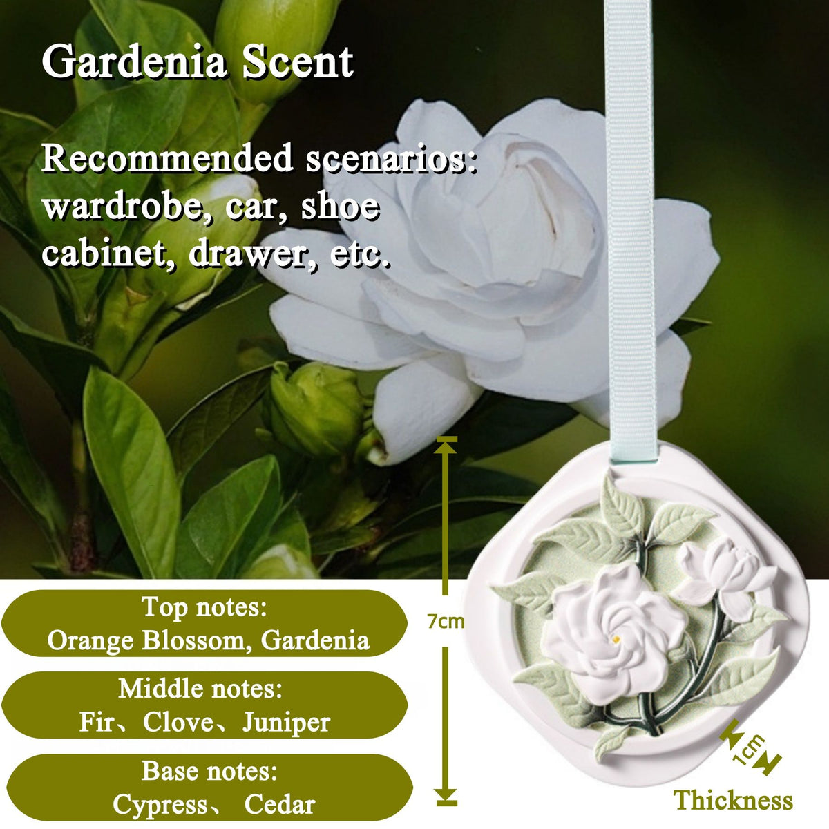 Moisture Absorber Bags & Scented Wardrobe Fresheners (9 - Pack), Gardenia