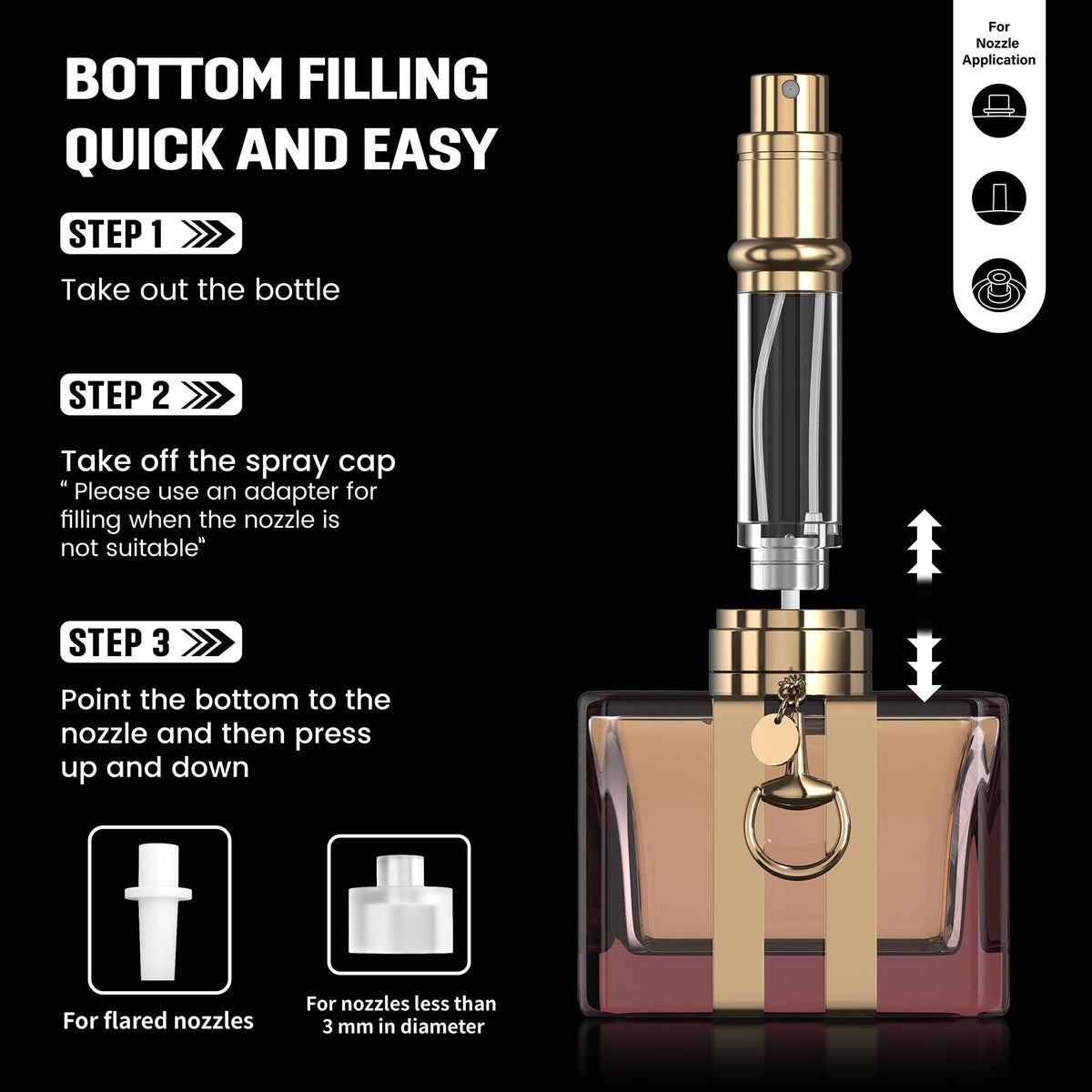 5ML Travel Perfume Atomizer, Refillable Perfume Bottle with Retro Pattern, Leakproof Portable Small Spray Bottle for Women & Men, Elegant Mini Fragrance Accessory