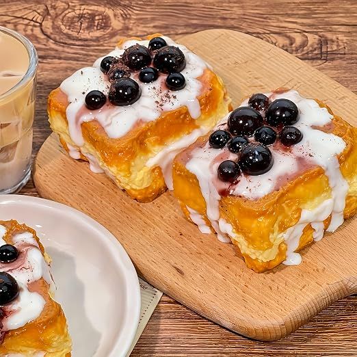 Creative Pearl Toast Slow - Rising Stress - Relieving Toy, Handmade, Soft