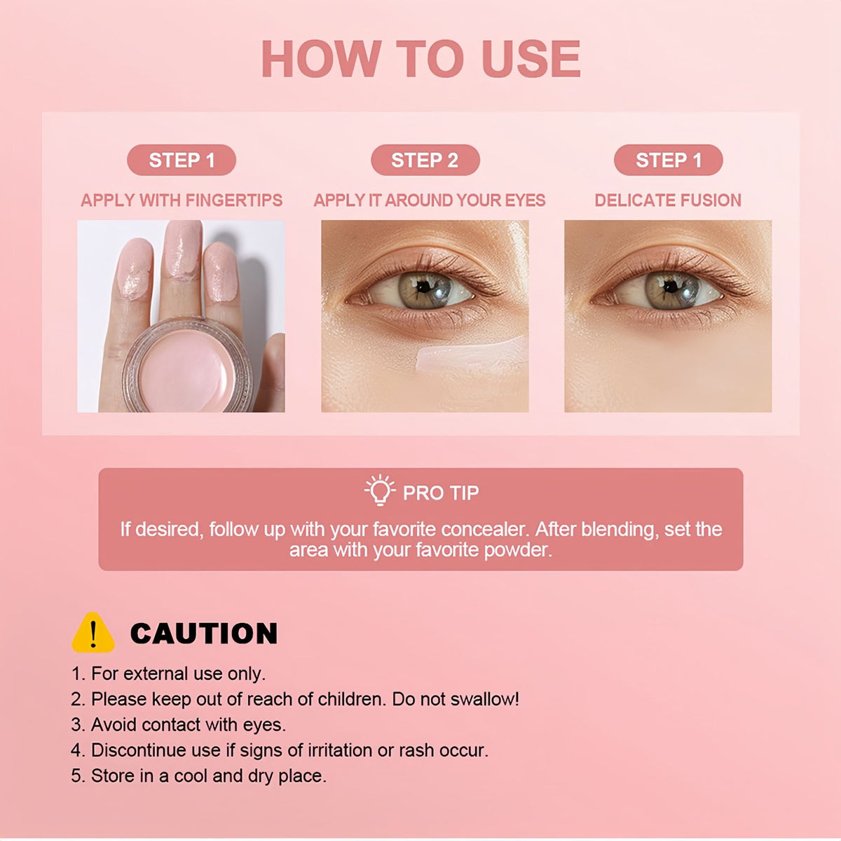 Eye Brightening Concealer&Multi Hydrating Moisturizing Stick Set,Reduce Wrinkle,Conceal Dark Circles, Colour-Correcting Eye&Facial Serum Balm