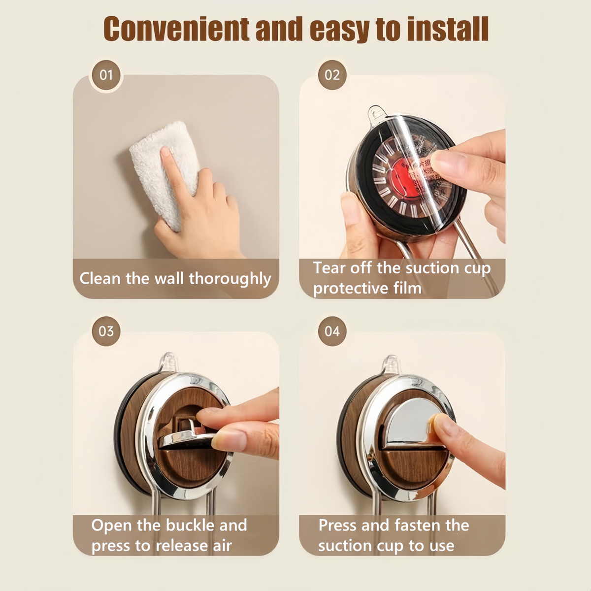 Kitchen Holder Wall Mounted, Suction Paper Installation, Adhesive Paper Towel