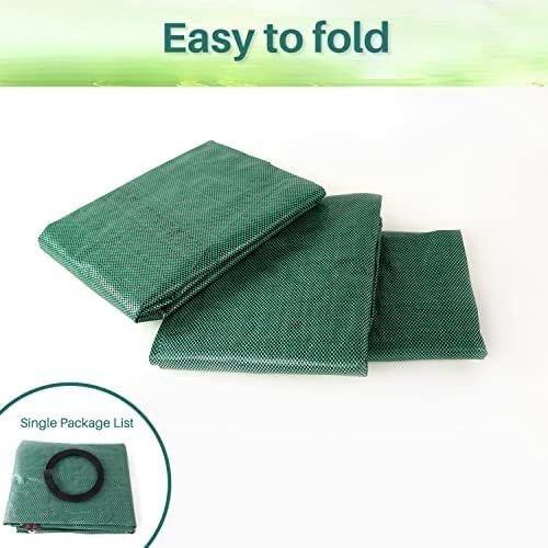 500L Yard Waste Bags 2 Pack, Heavy Duty Garden Waste Bags with Reinforced Handles, Large Reusable Leaf Bags for Lawn Leaves Grass Yard Debris Storage Garden Cleanup