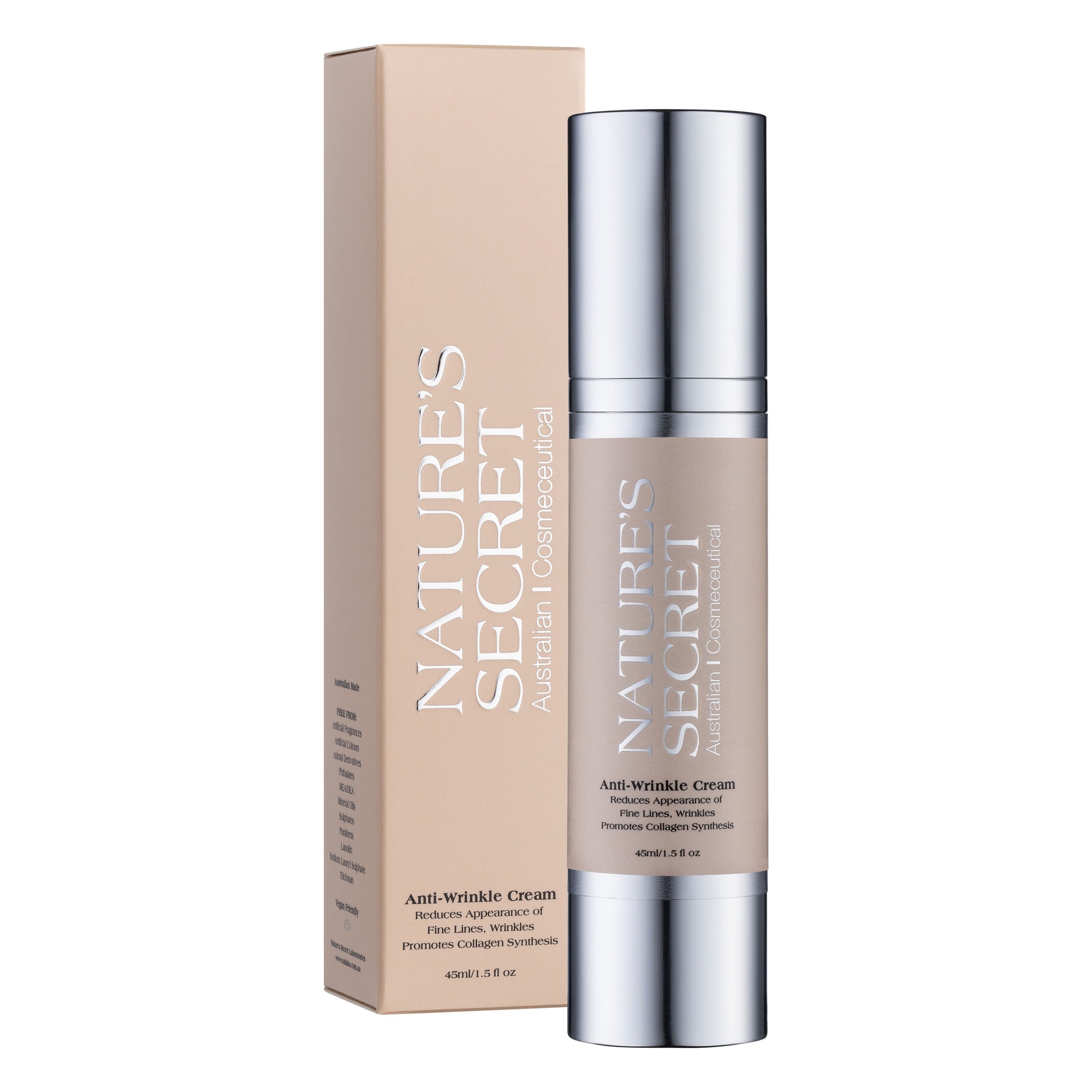 Anti-Wrinkle Cream 45ml | Anti-Ageing Face Cream for Fine Lines, Wrinkles, Firming & Hydration | Australian Made