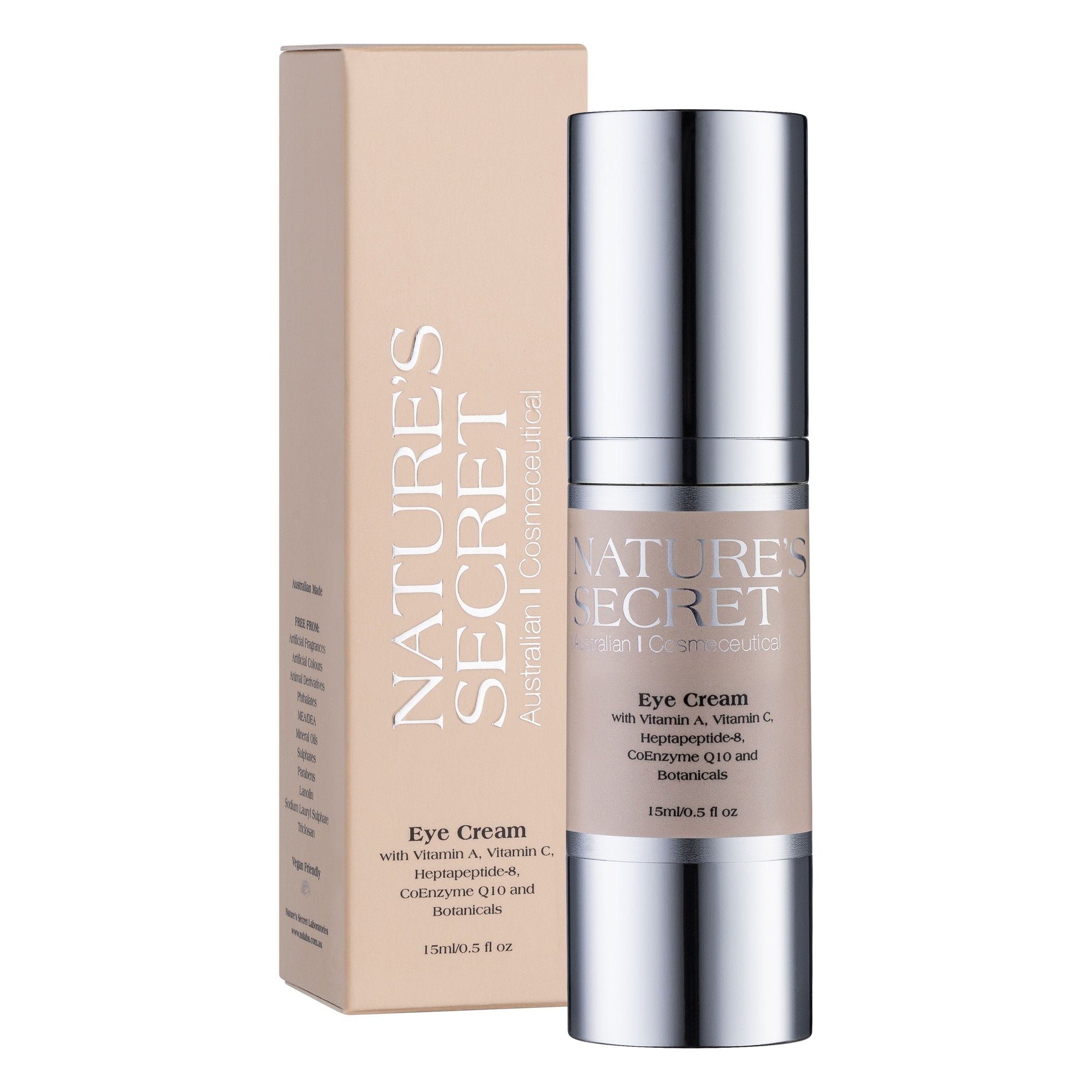Anti-Aging Eye Cream 15ml | Under Eye Cream for Dark Circles, Puffiness, Fine Lines, Wrinkles & Crow's Feet | Hydrating | Australian Made | Vegan | Cruelty Free