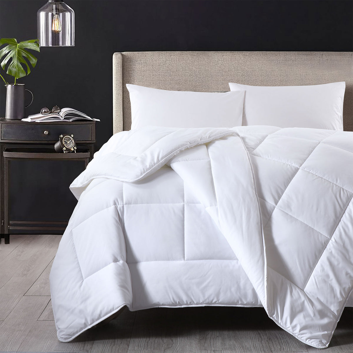 Royal Comfort 260GSM Deluxe Eco-Silk Touch Quilt 100% Cotton… - V160-10001630