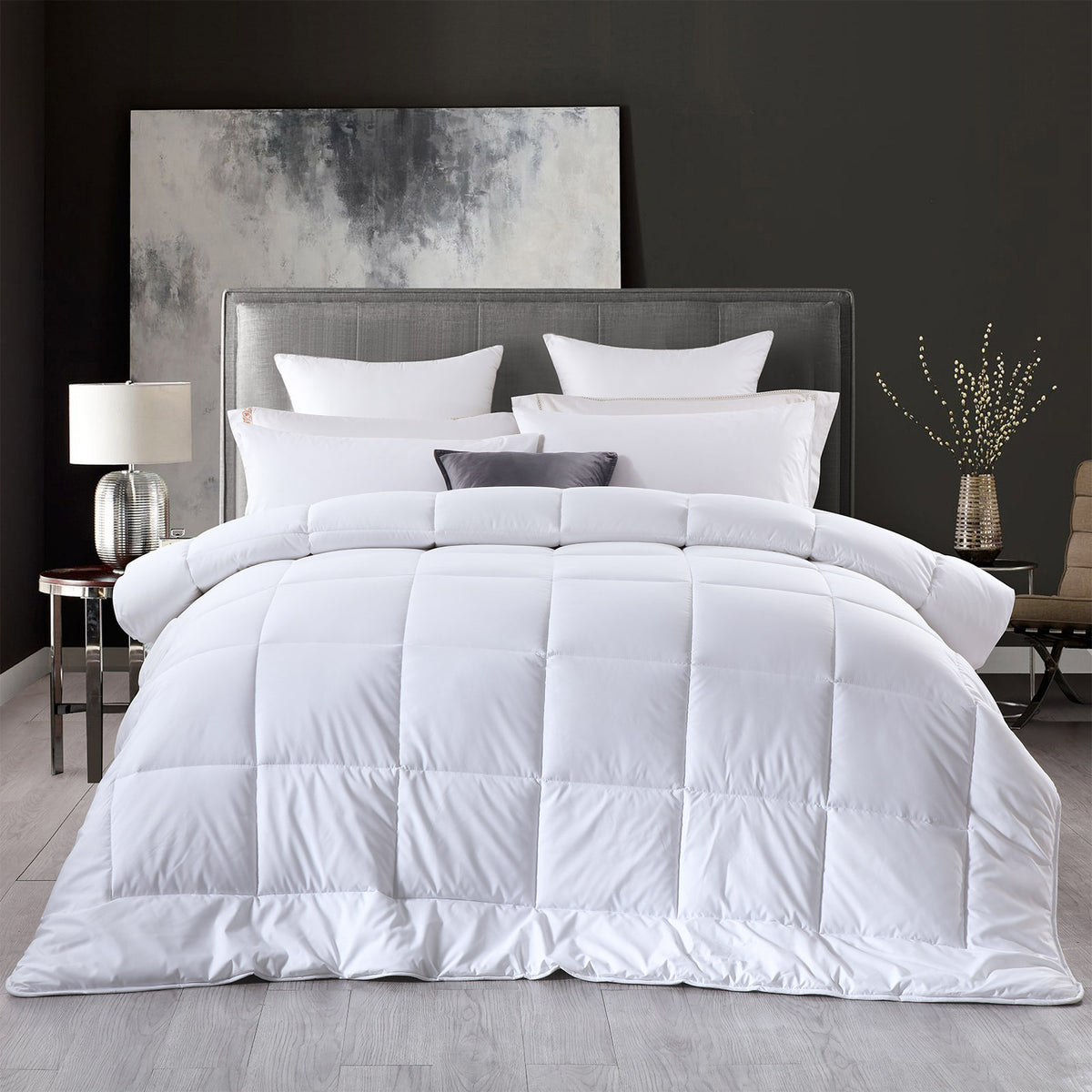 Royal Comfort 260GSM Deluxe Eco-Silk Touch Quilt 100% Cotton… - V160-10001632