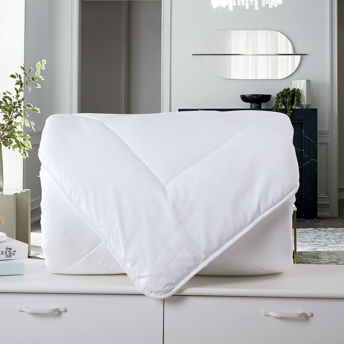 Royal Comfort 260GSM Deluxe Eco-Silk Touch Quilt 100% Cotton… - V160-10001632