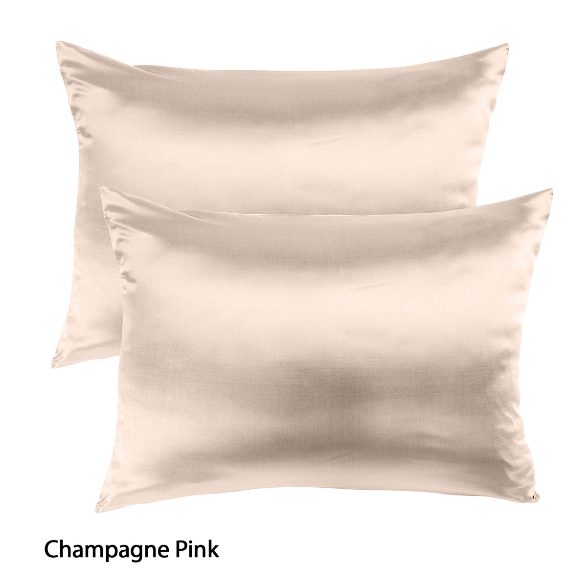 Royal Comfort Mulberry Silk Pillowcase Twin Pack 51 x 76cm - Champagne Pink