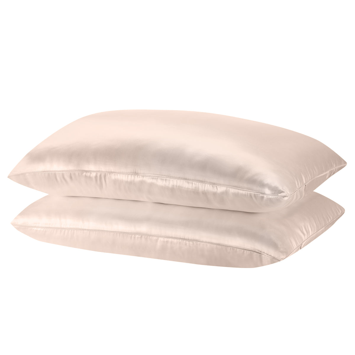 Royal Comfort Mulberry Silk Pillowcase Twin Pack 51 x 76cm - Champagne Pink