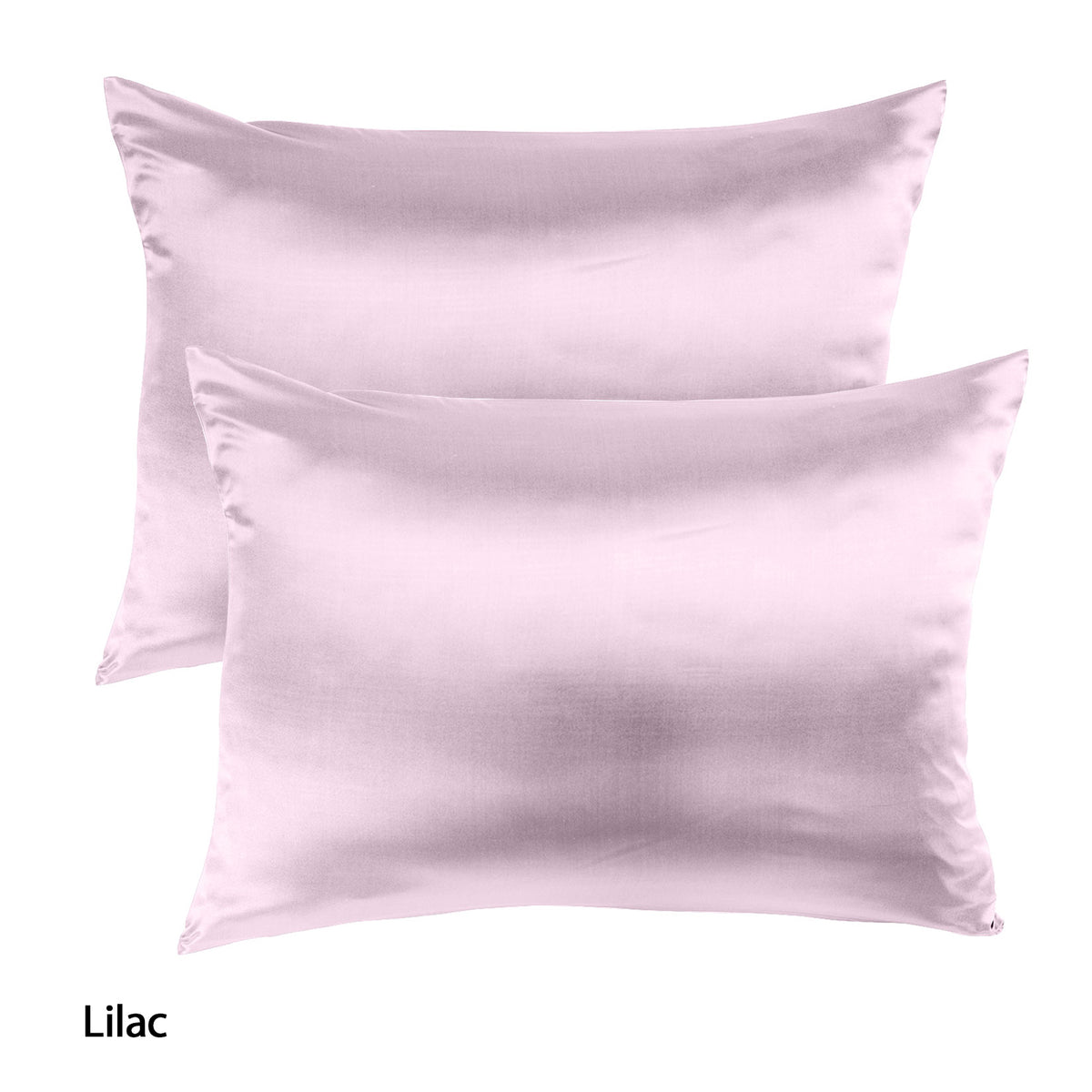 Royal Comfort Mulberry Silk Pillowcase Twin Pack 51 x 76cm - Lilac