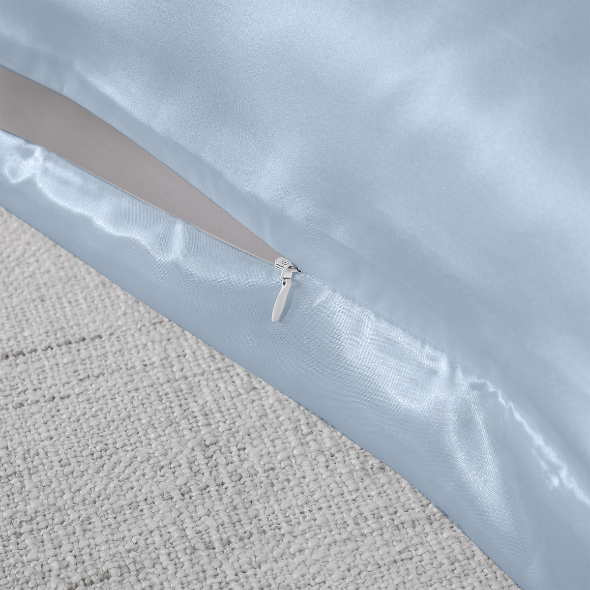 Royal Comfort Mulberry Silk Pillowcase Twin Pack 51 x 76cm - Soft Blue