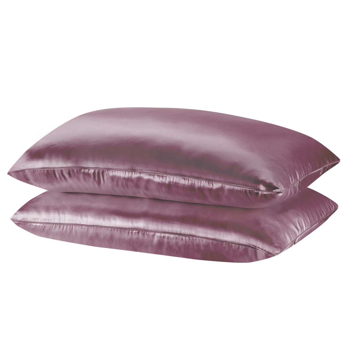 Royal Comfort Mulberry Silk Pillowcase Twin Pack 51 x 76cm - Malaga Wine