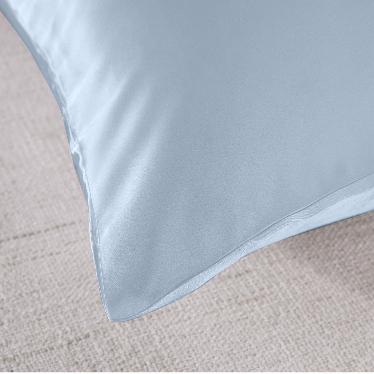 Royal Comfort Silk Pillow Case 100% Mulberry Silk Pillowcase - Soft Blue