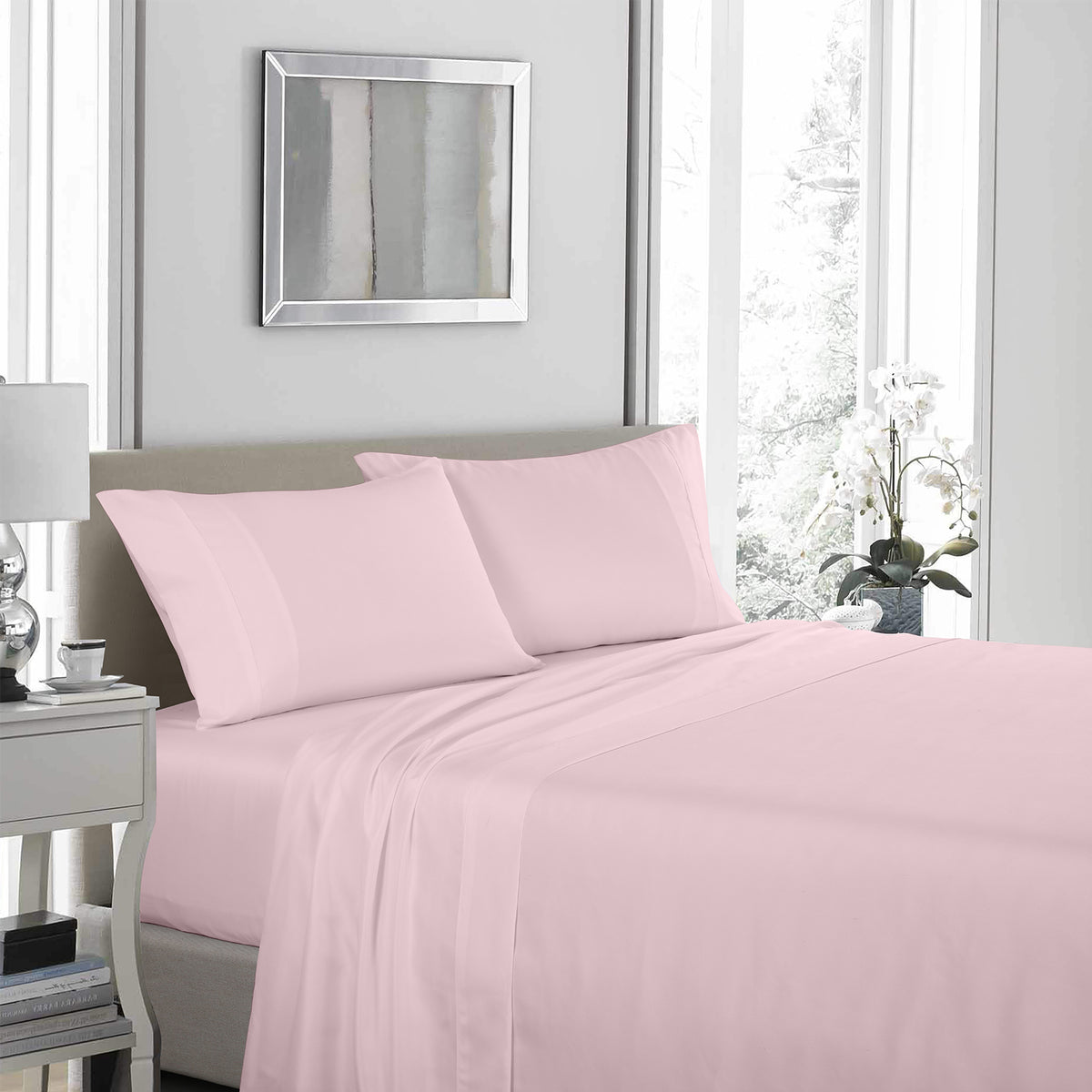 Royal Comfort 1200 Thread Count Sheet Set 4 Piece Ultra Soft… - V160-10002276