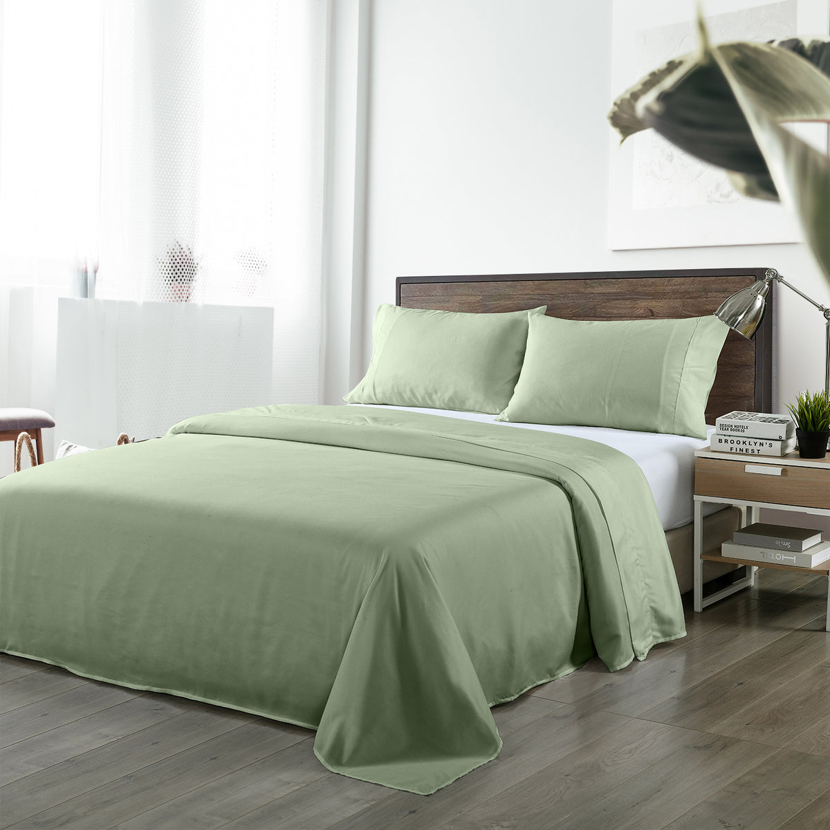Royal Comfort Bamboo Blended Sheet & Pillowcases Set 1000TC… - V160-10002284