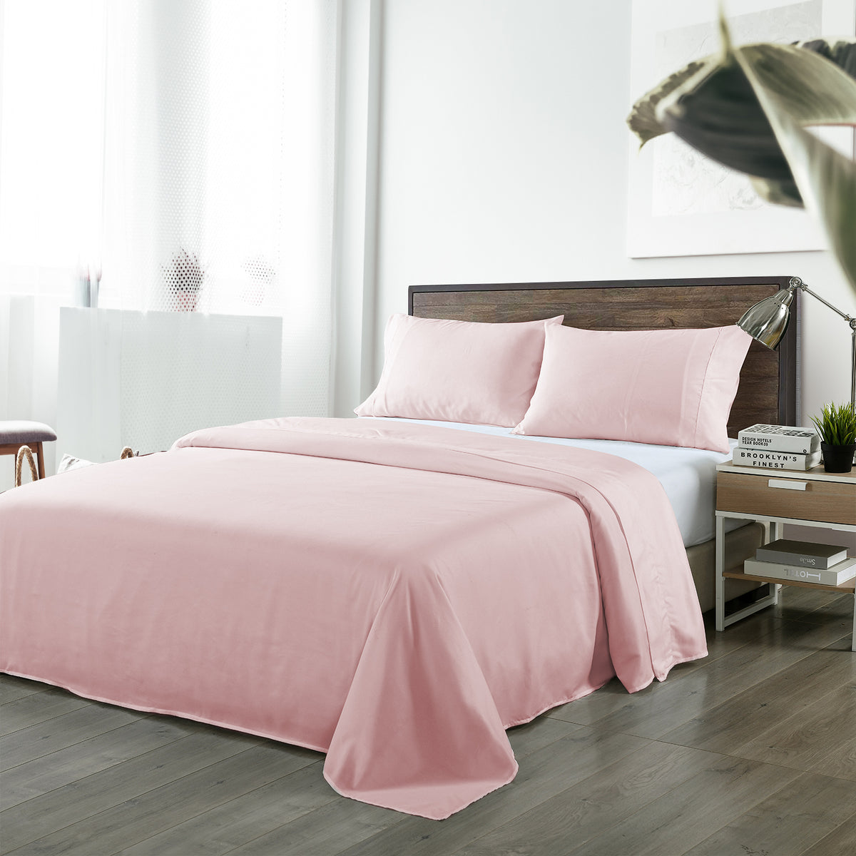 Royal Comfort Bamboo Blended Sheet & Pillowcases Set 1000TC… - V160-10002285