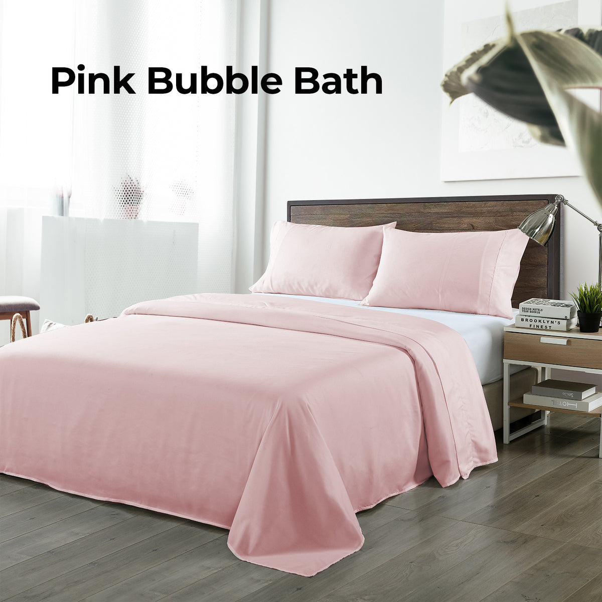 Royal Comfort Bamboo Blended Sheet & Pillowcases Set 1000TC… - V160-10002285