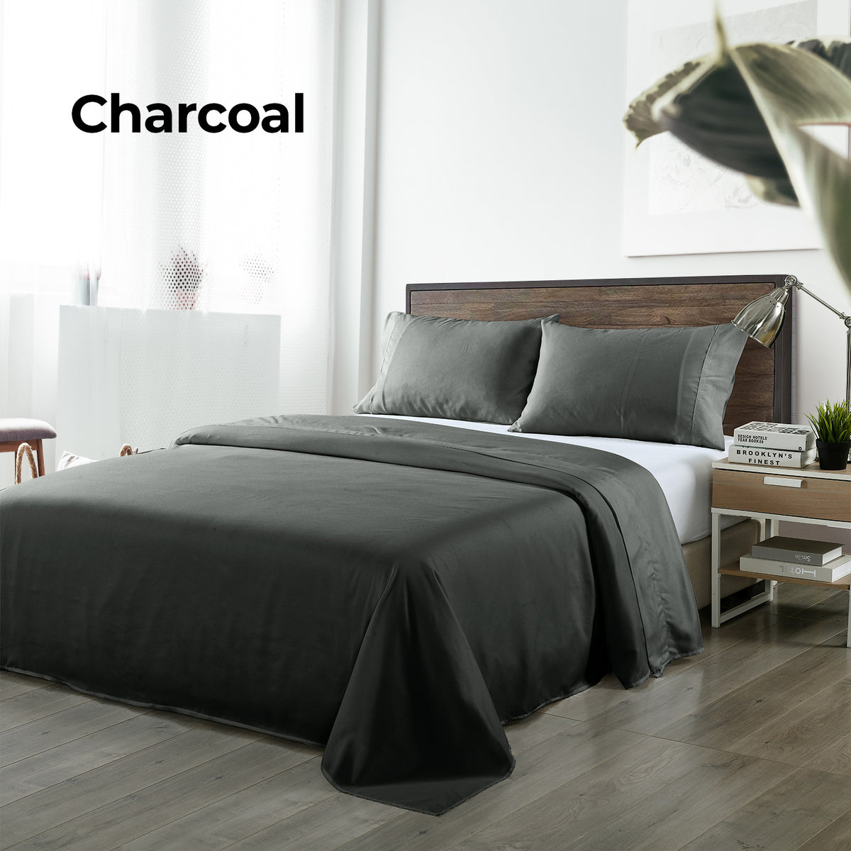 Royal Comfort Bamboo Blended Sheet & Pillowcases Set 1000TC… - V160-10002293
