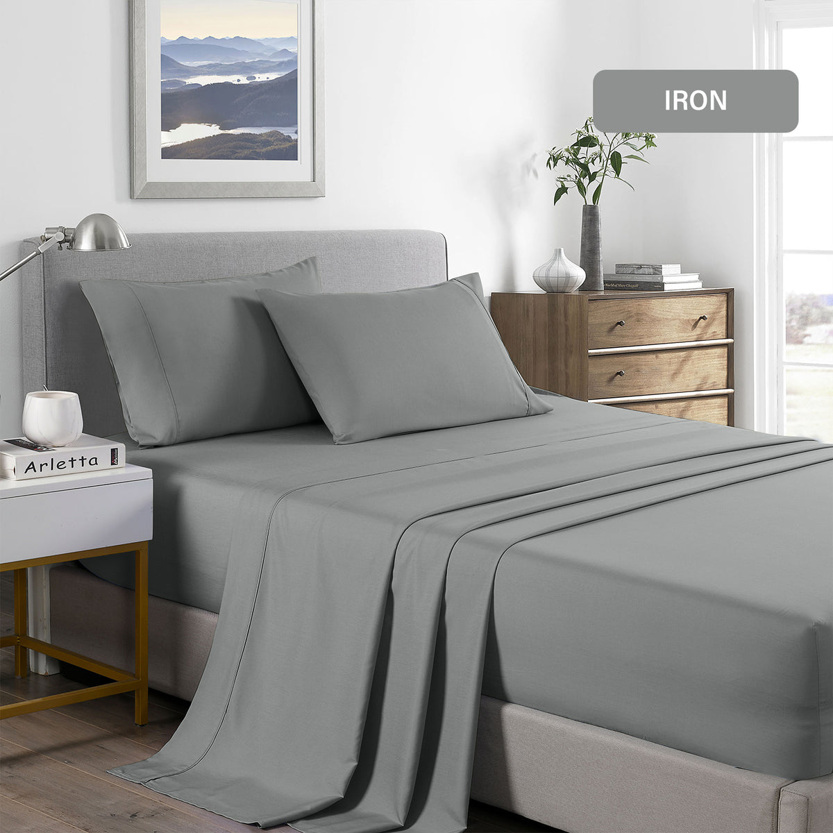 Royal Comfort 2000 Thread Count Bamboo Cooling Sheet Set Ultra… - V160-10002305