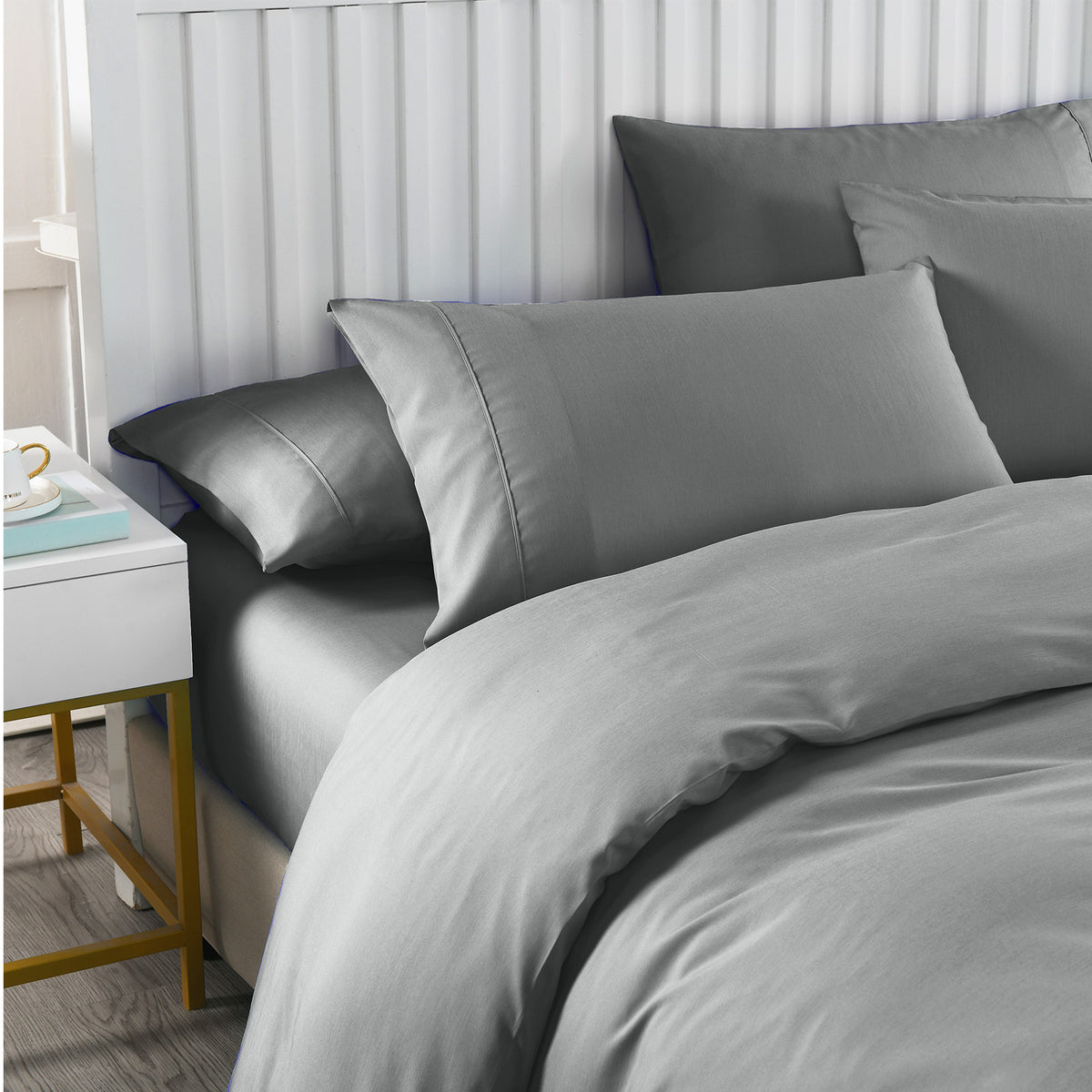 Royal Comfort 2000TC 6 Piece Bamboo Sheet & Quilt Cover Set… - V160-10002692