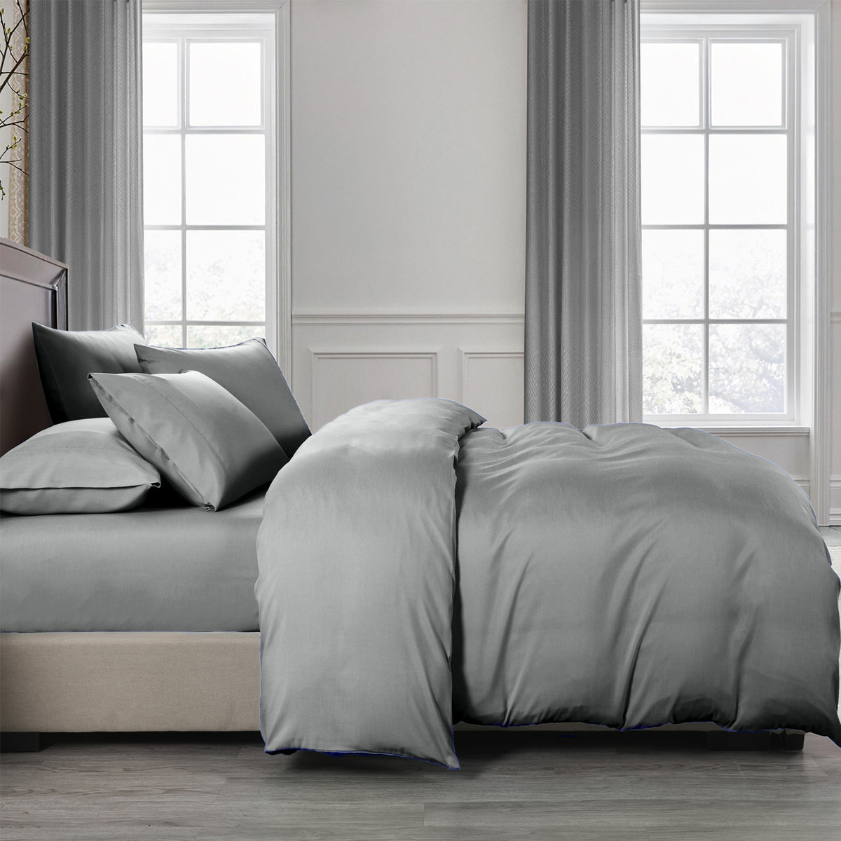 Royal Comfort 2000TC 6 Piece Bamboo Sheet & Quilt Cover Set… - V160-10002692
