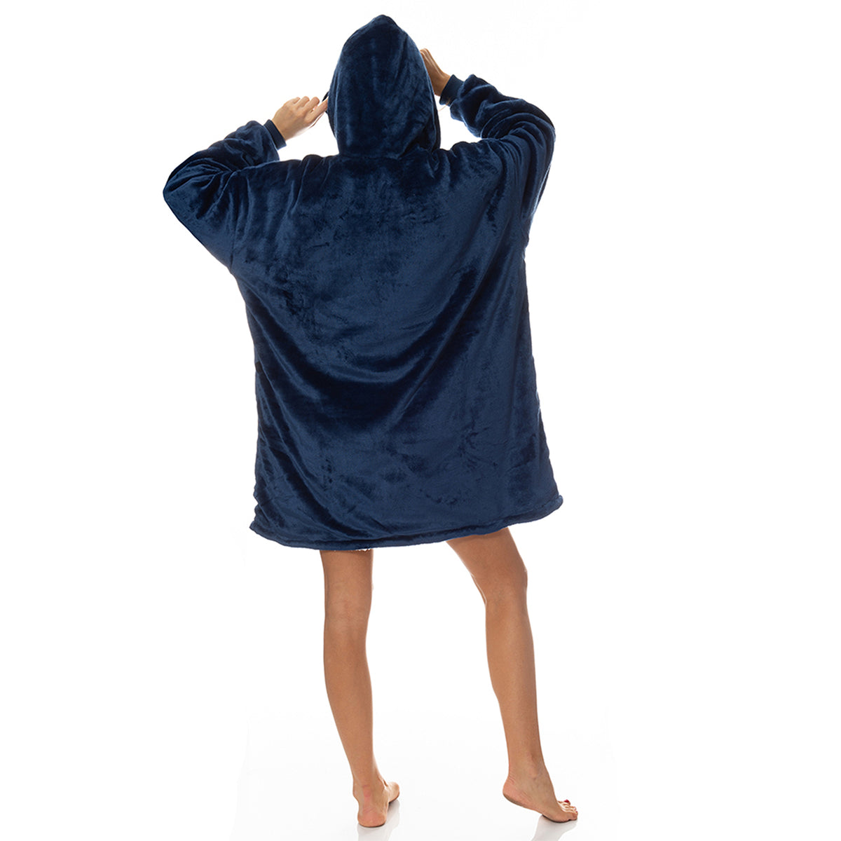 Royal Comfort Snug Hoodie Nightwear Super Soft Reversible Coral… - V160-10002942