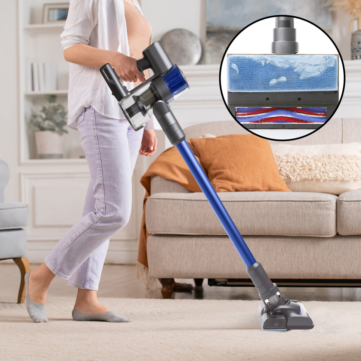 MyGenie H20 PRO Wet Mop 2-IN-1 Cordless Stick Vacuum Cleaner… - V160-10003142