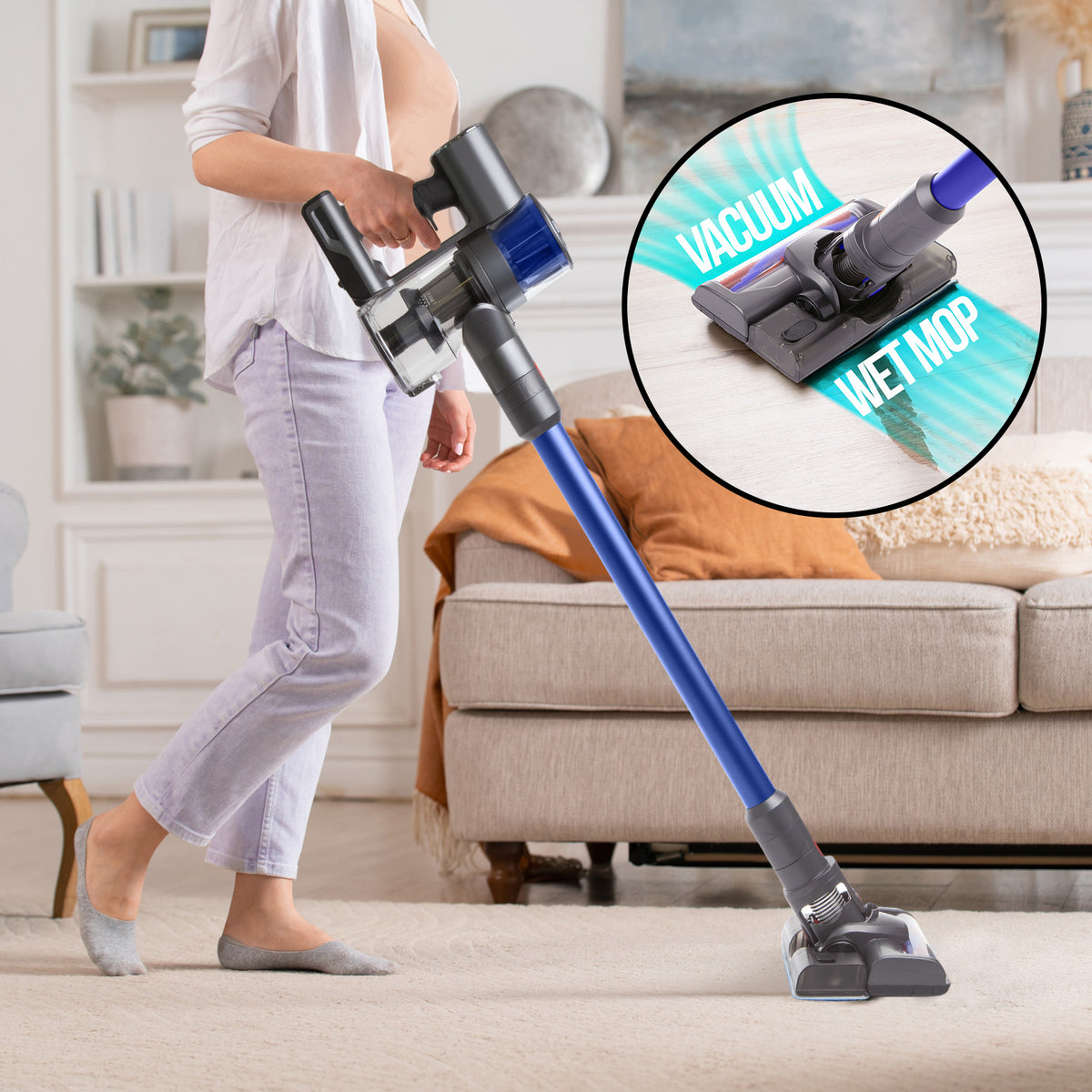MyGenie H20 PRO Wet Mop 2-IN-1 Cordless Stick Vacuum Cleaner… - V160-10003142