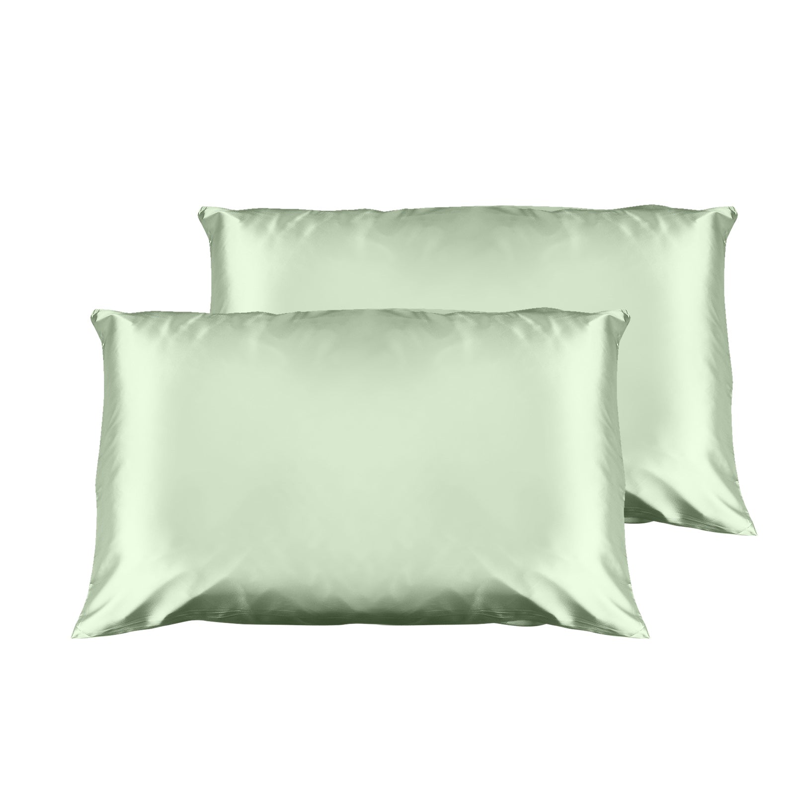 Casa Decor Luxury Satin Pillowcase Twin Pack Size With Gift Box - Sage Green
