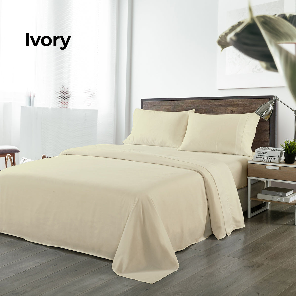 Royal Comfort Bamboo Blended Sheet & Pillowcases Set 1000TC Ultra… - V160-201997
