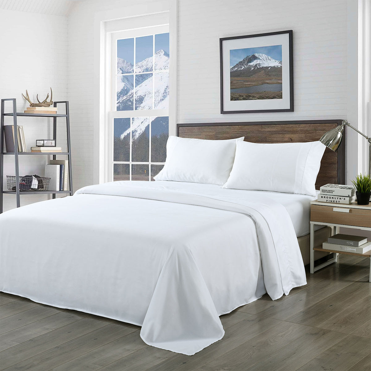 Royal Comfort Bamboo Blended Sheet & Pillowcases Set 1000TC Ultra… - V160-202000