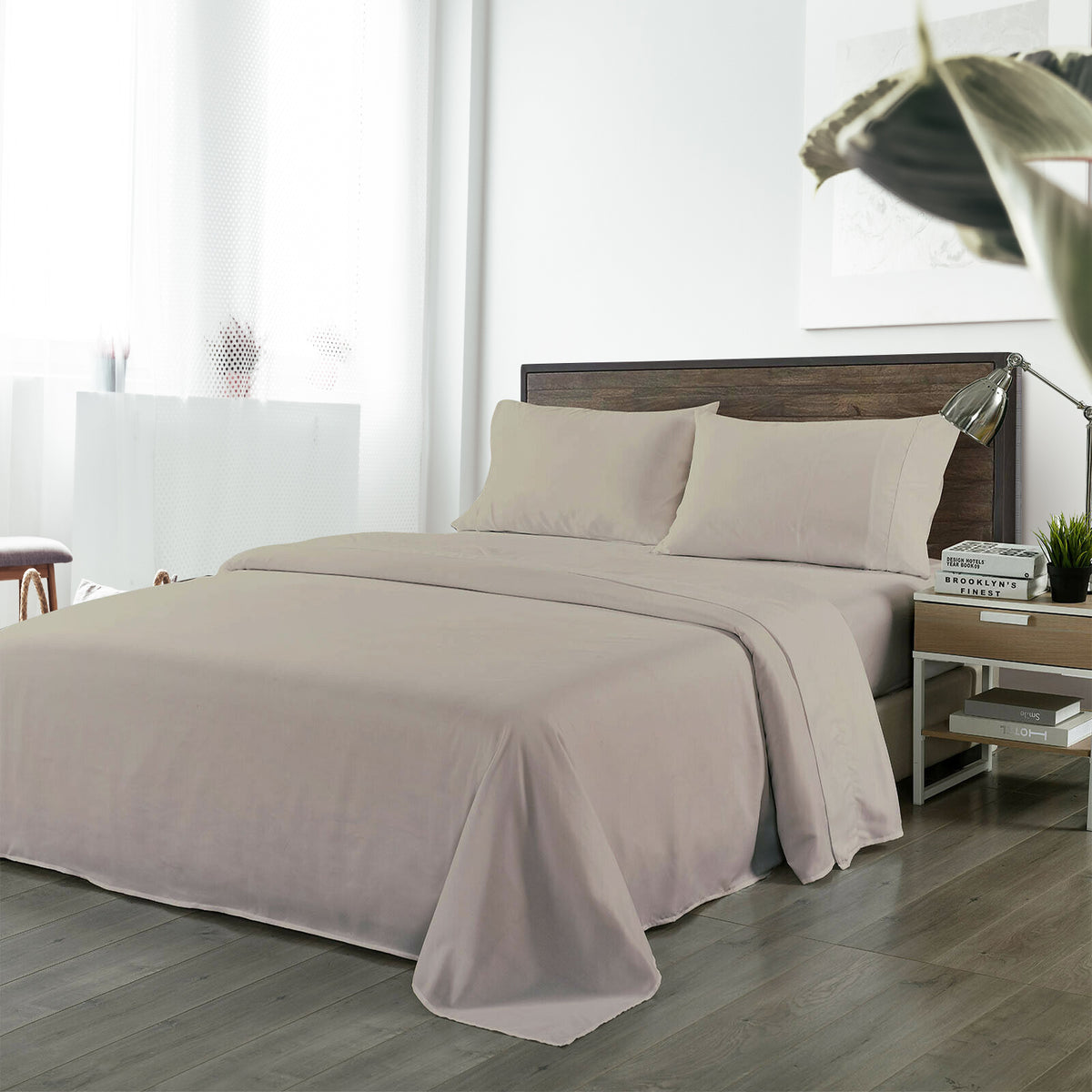 Royal Comfort Bamboo Blended Sheet & Pillowcases Set 1000TC Ultra… - V160-202003