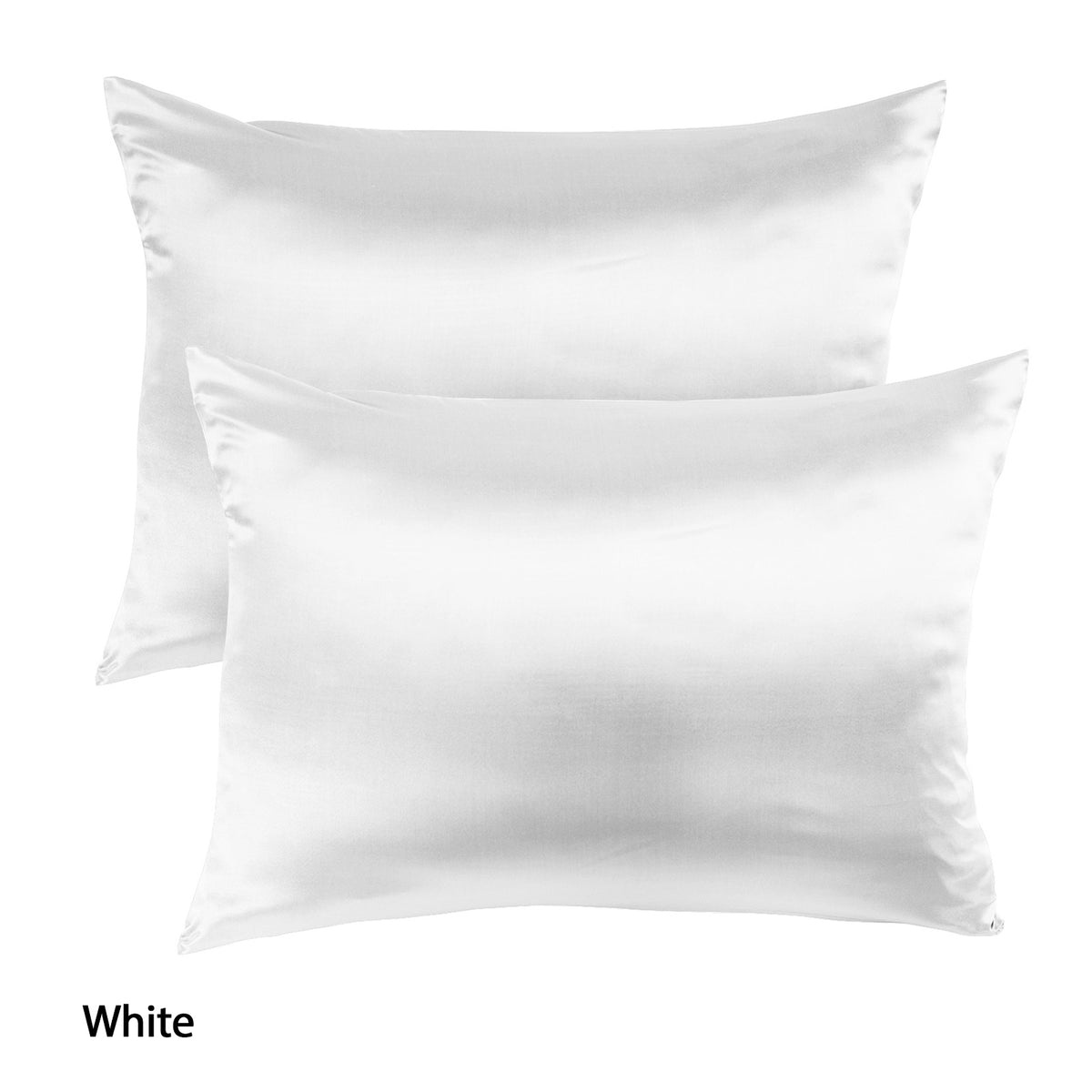 Royal Comfort Mulberry Silk Pillowcase Twin Pack 51 x 76cm - White