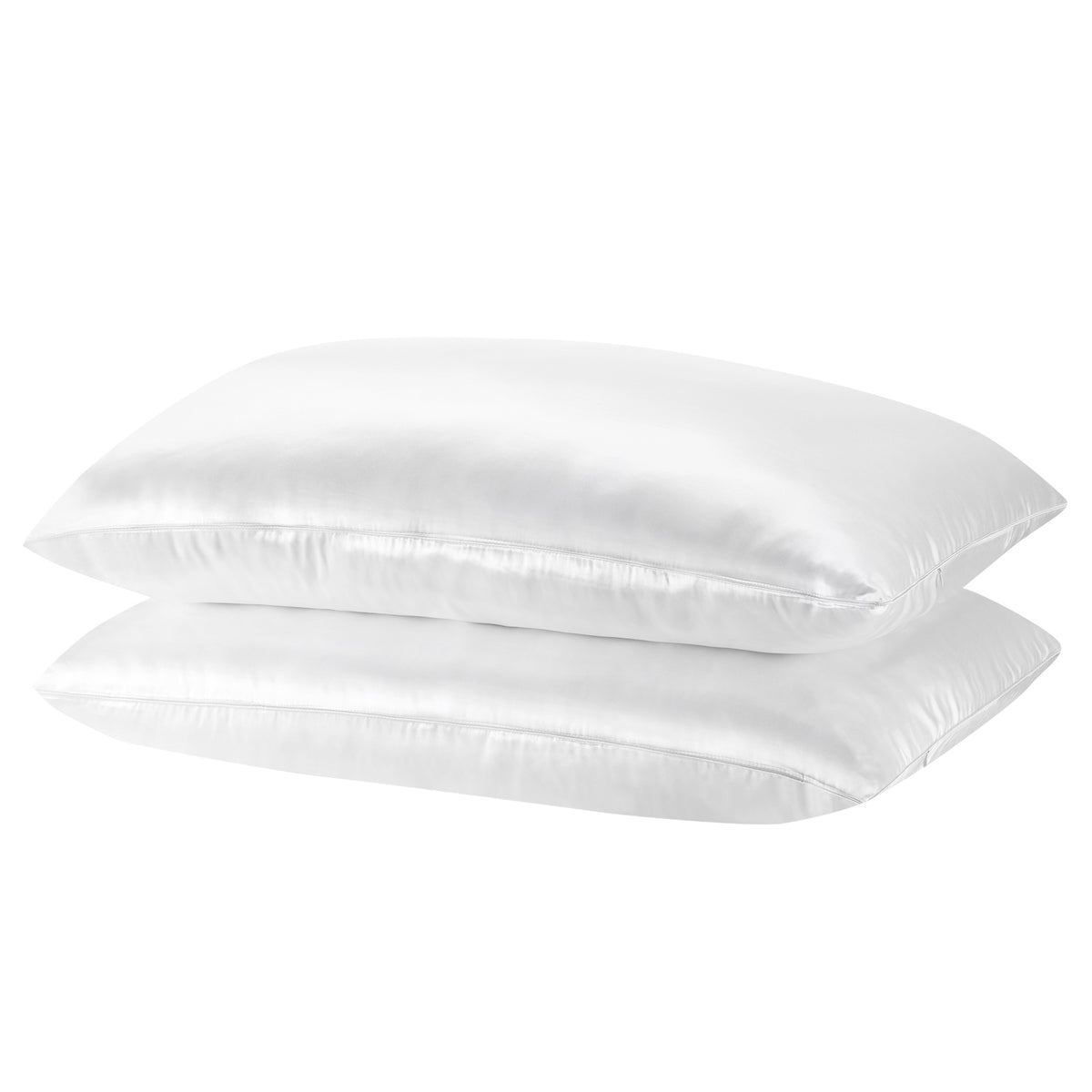 Royal Comfort Mulberry Silk Pillowcase Twin Pack 51 x 76cm - White