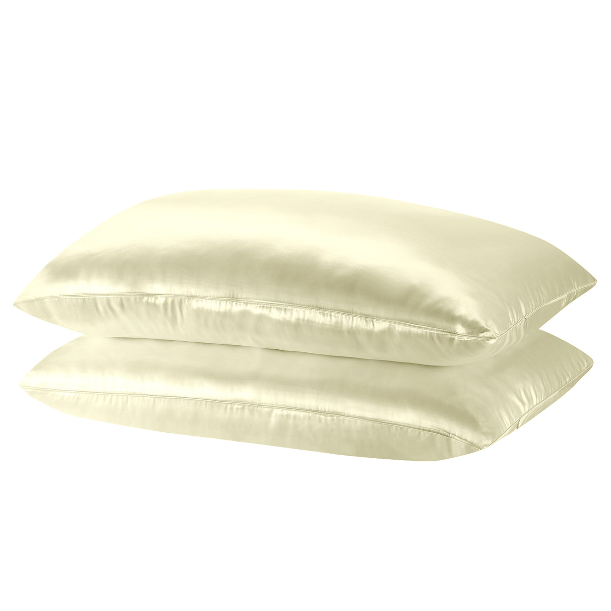 Royal Comfort Mulberry Silk Pillowcase Twin Pack 51 x 76cm - Ivory