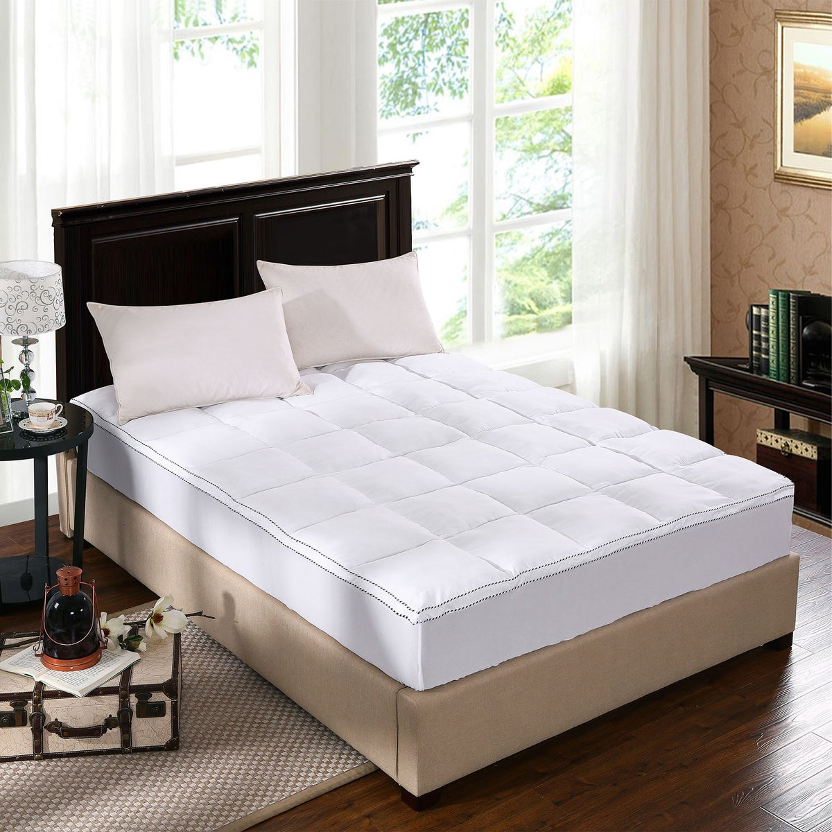 Royal Comfort 1000GSM Luxury Bamboo Fabric Gusset Mattress Pad… - V160-202072