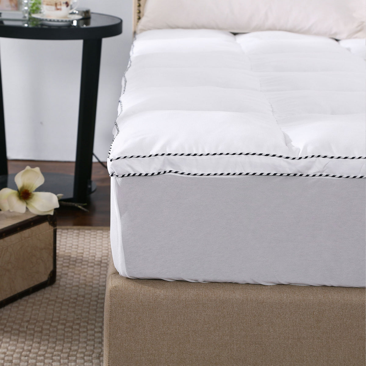 Royal Comfort 1000GSM Luxury Bamboo Fabric Gusset Mattress Pad… - V160-202077