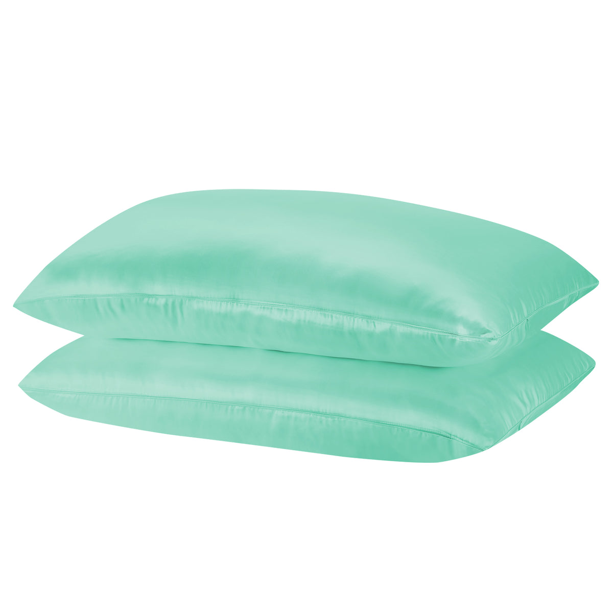 Royal Comfort Mulberry Silk Pillowcase Twin Pack 51 x 76cm - Mint
