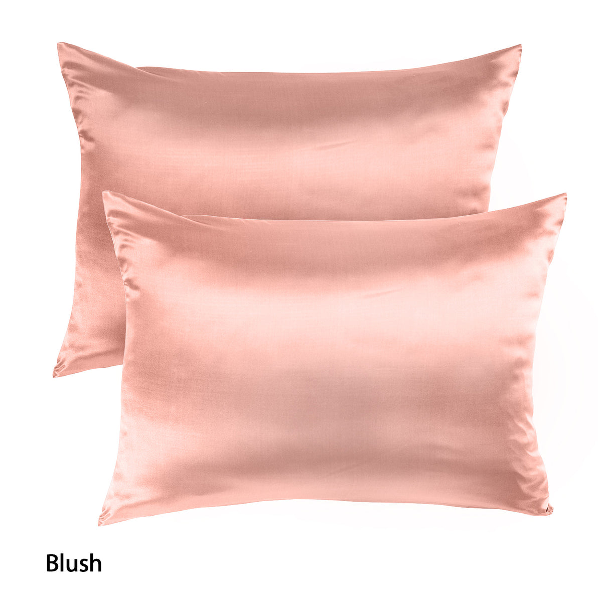 Royal Comfort Mulberry Silk Pillowcase Twin Pack 51 x 76cm - Blush