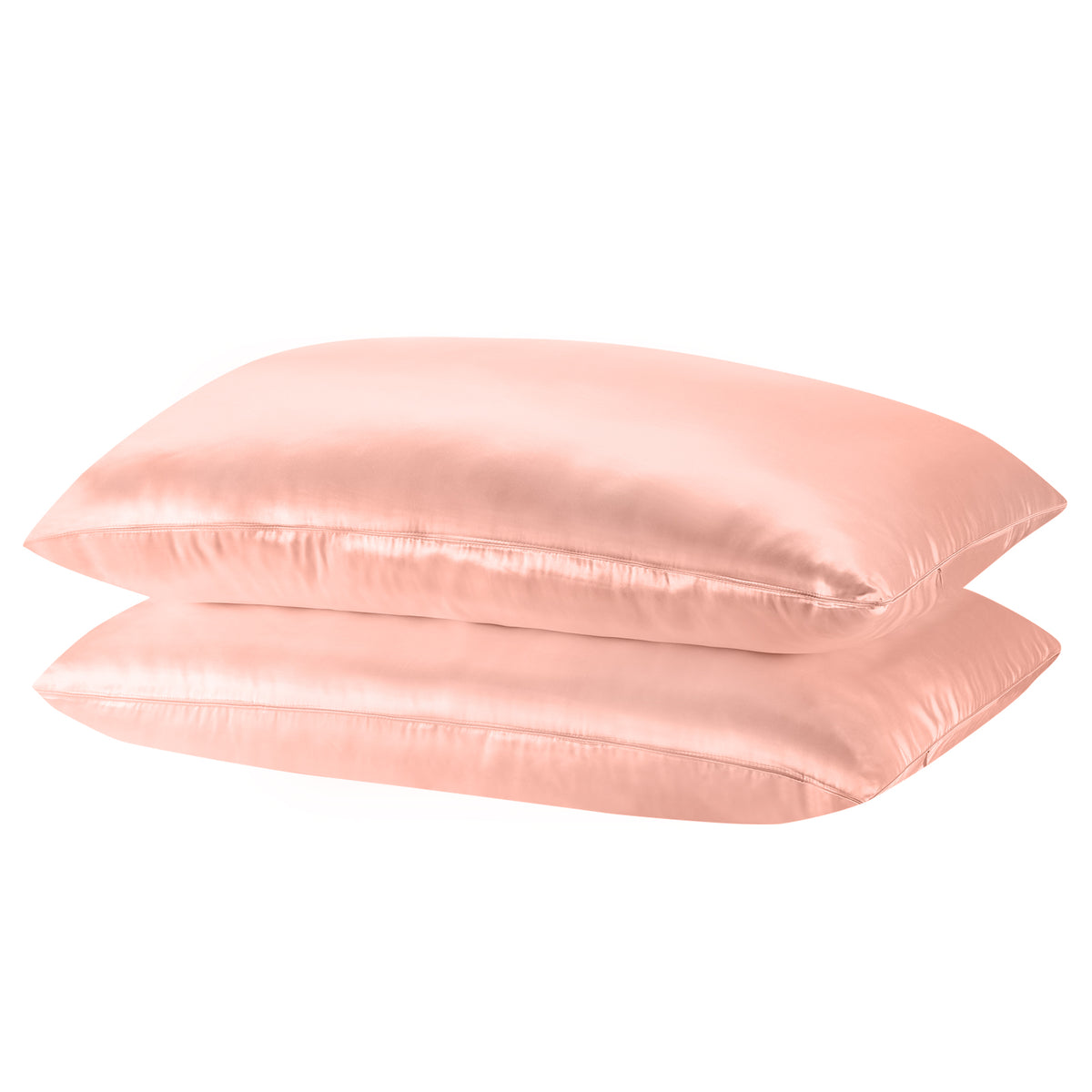 Royal Comfort Mulberry Silk Pillowcase Twin Pack 51 x 76cm - Blush