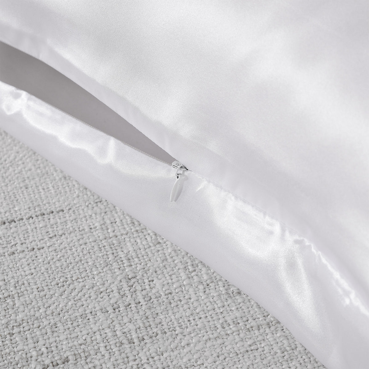 Royal Comfort Silk Pillow Case 100% Mulberry Silk Pillowcase - White
