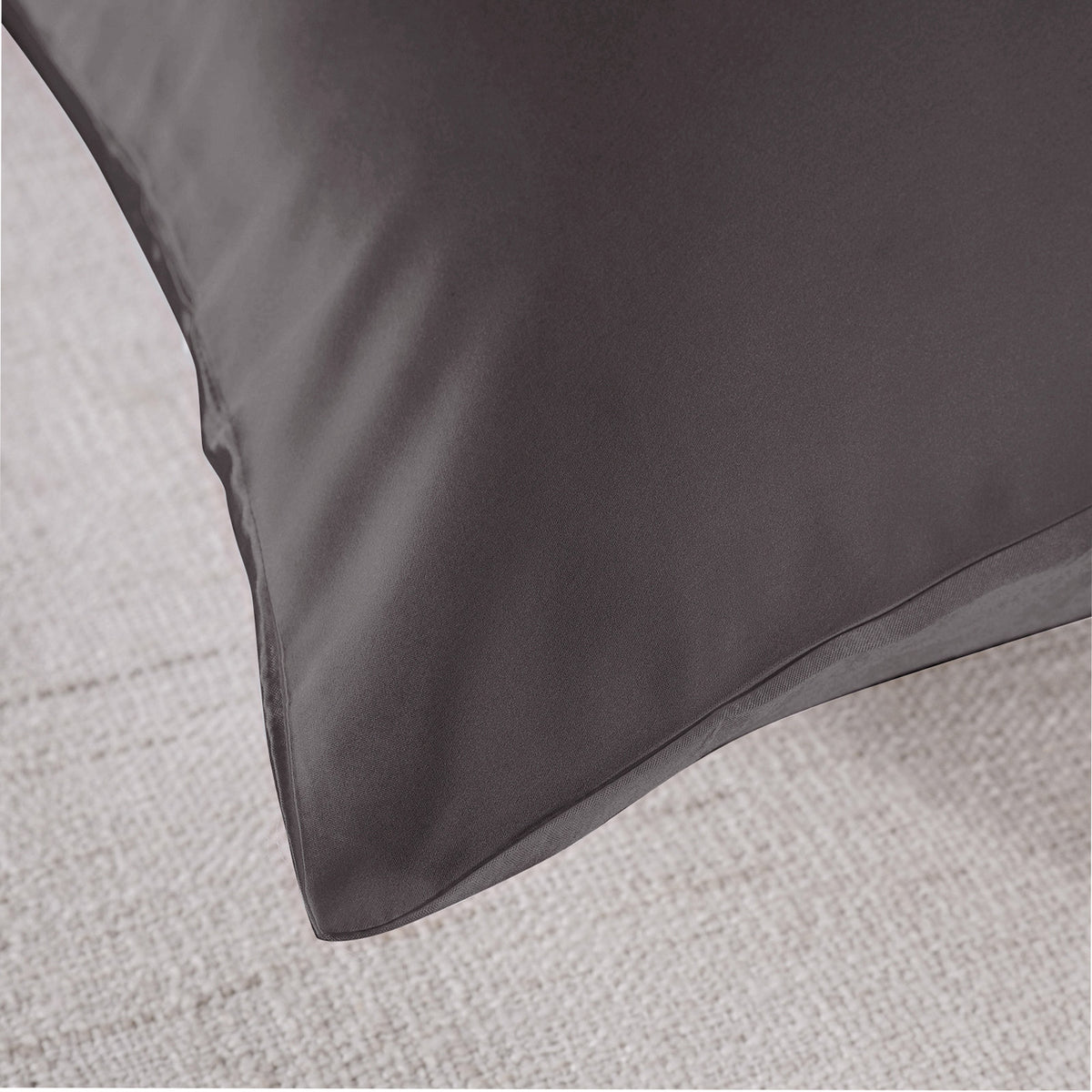 Royal Comfort Silk Pillow Case 100% Mulberry Silk Pillowcase - Charcoal