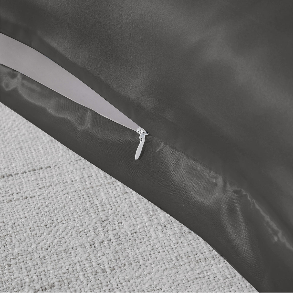 Royal Comfort Silk Pillow Case 100% Mulberry Silk Pillowcase - Charcoal