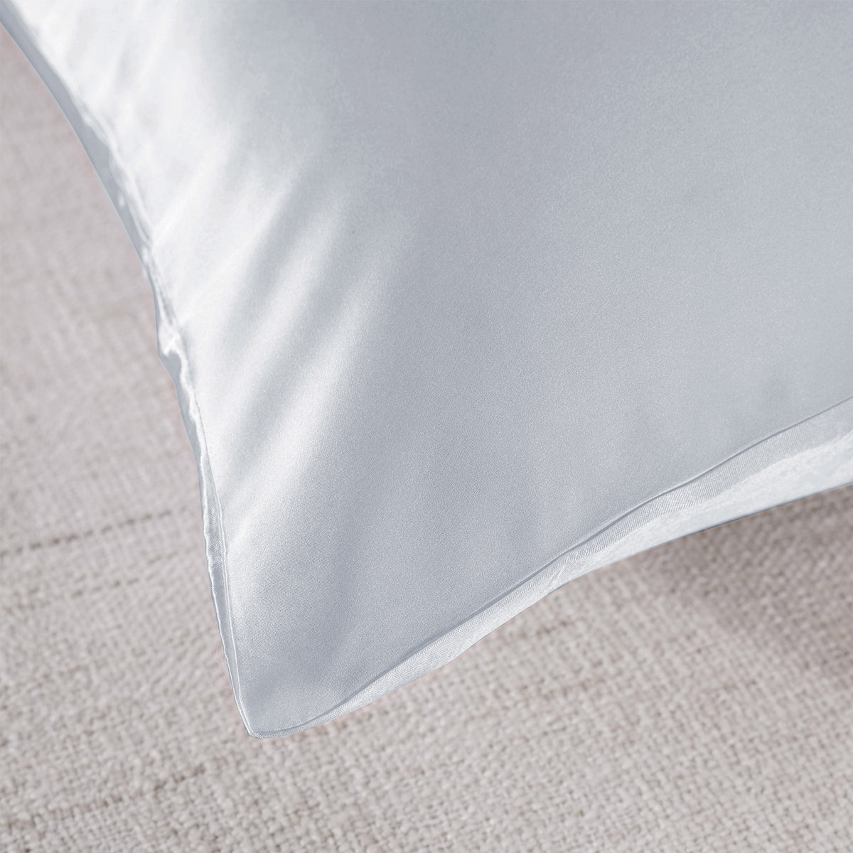 Royal Comfort Silk Pillow Case 100% Mulberry Silk Pillowcase - Silver